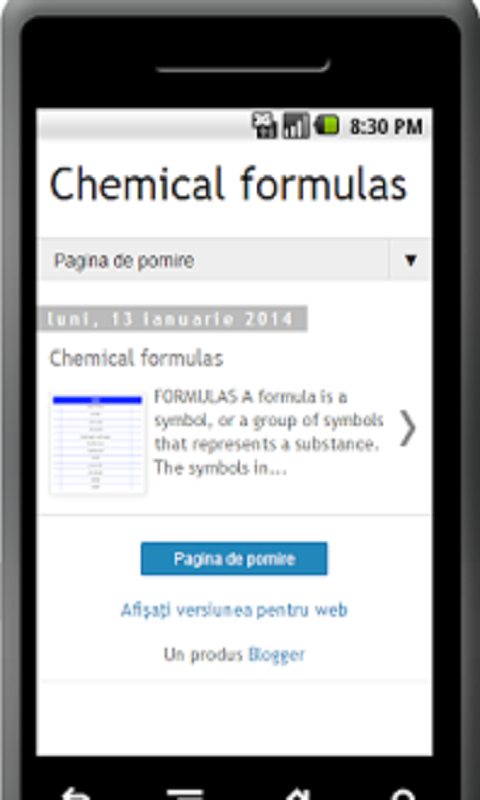 Chemical formulas - App on Amazon Appstore