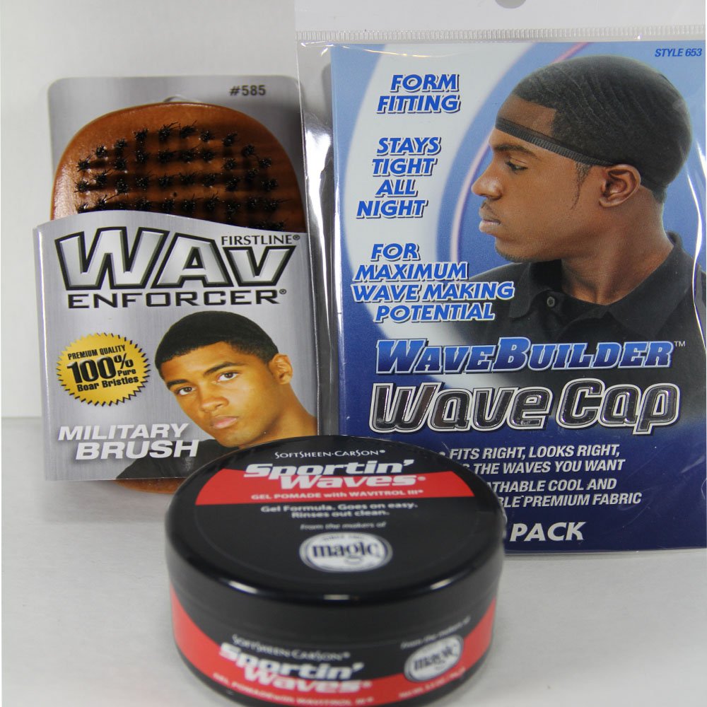 Wave Bundle with Sportin Waves Gel Pomade Wavebuilder