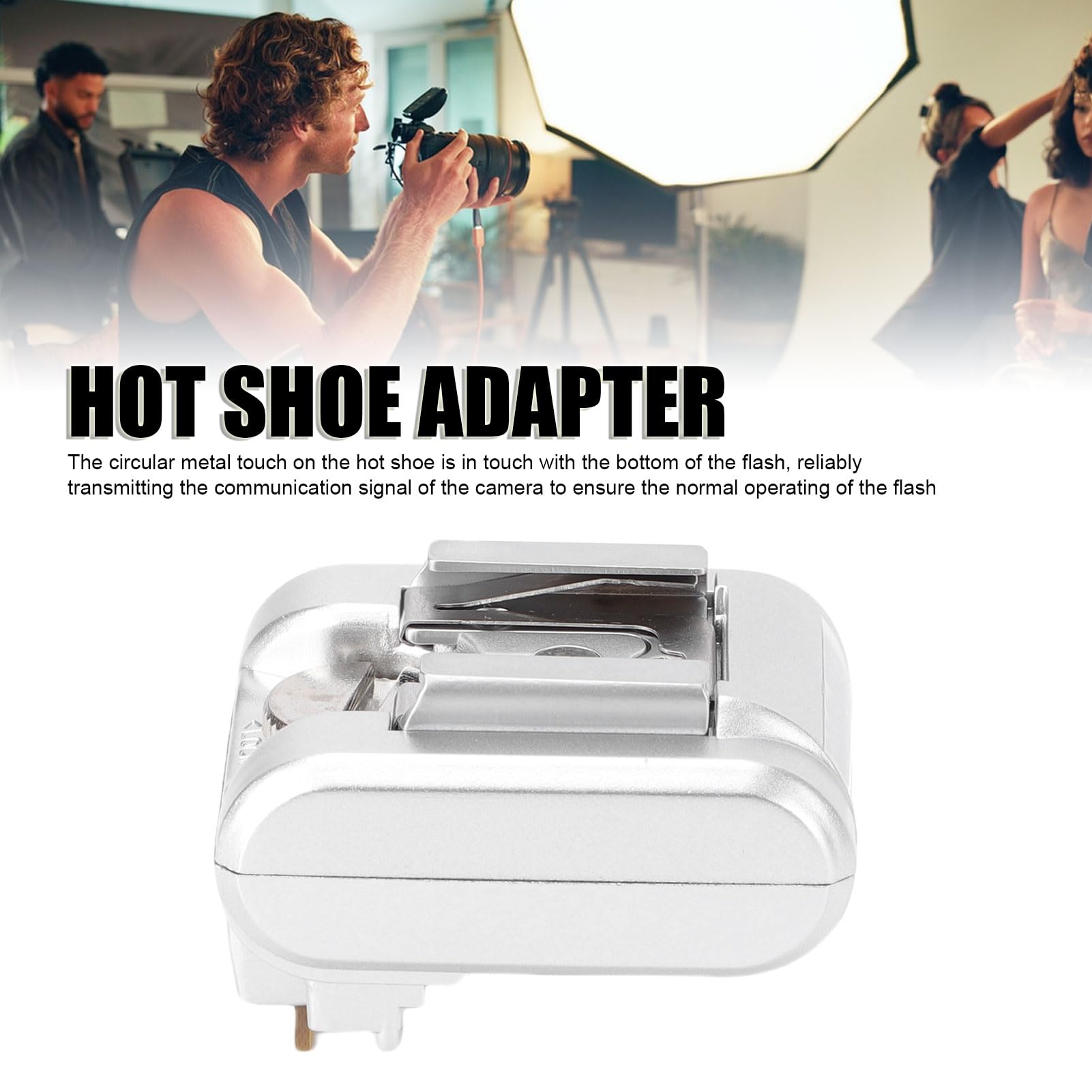 Adaptateur de Chaussures Hot Flash Fit POUR les Appareils Photo NEX Series, NEX Flash Hot Shoe Sync Adaptateur ACCESSOIRES DU BODÈNE EXTENDES POUR NEX-3 C3 F3 NEX-5 NEX 5N 5R 5C (SILVER)