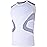 COOLOMG Youth Baseball Padded Shirt Kids Chest Protector Rib Heart Guard Sternum Protection for Football Softball Lacrosse Rugby White L