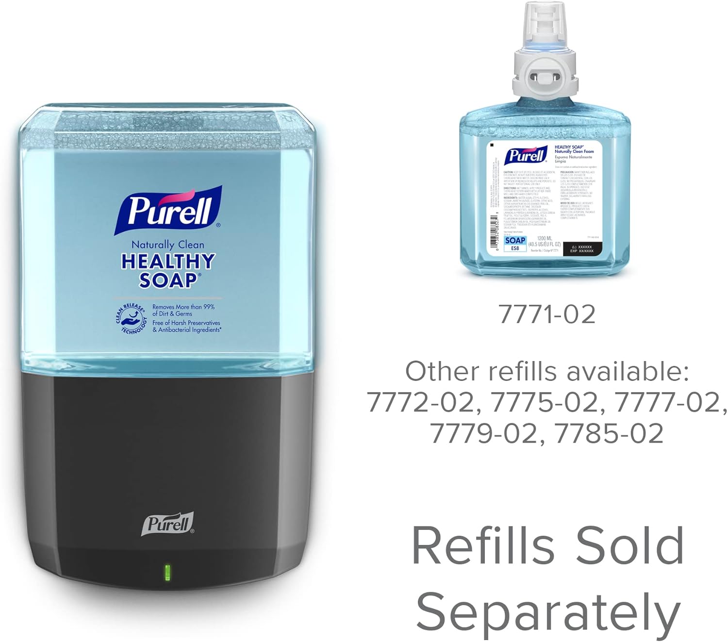 Graphite Automatic Touch-Free Soap Dispenser with 1200 mL Capacity