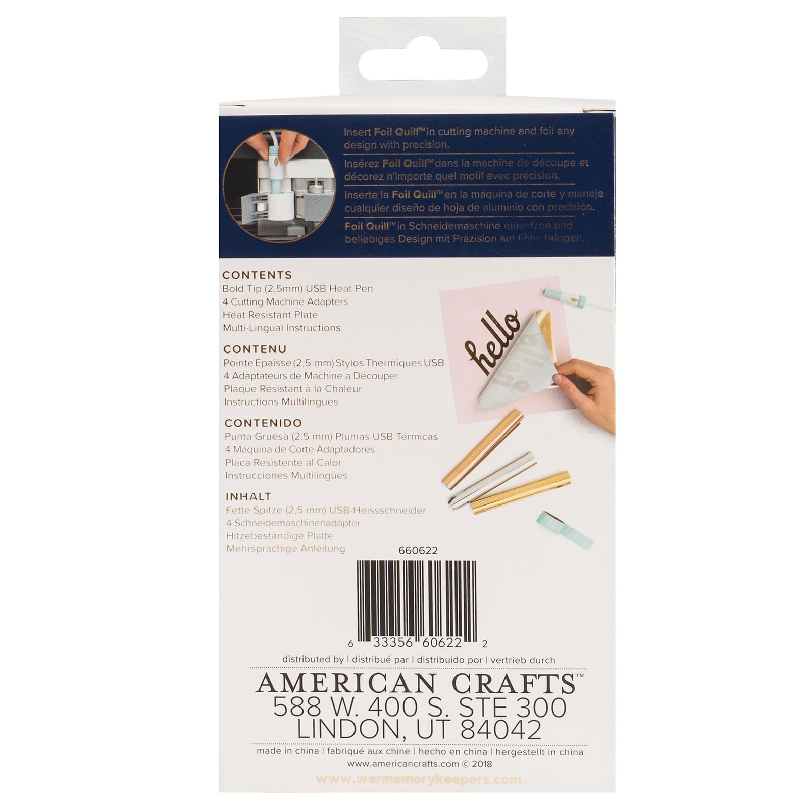 FOIL QUILL HEAT ACTIVATED PEN | FINE TIP | WE R MEMORY KEEPERS | HITTEFOLIE TECHNIEK V