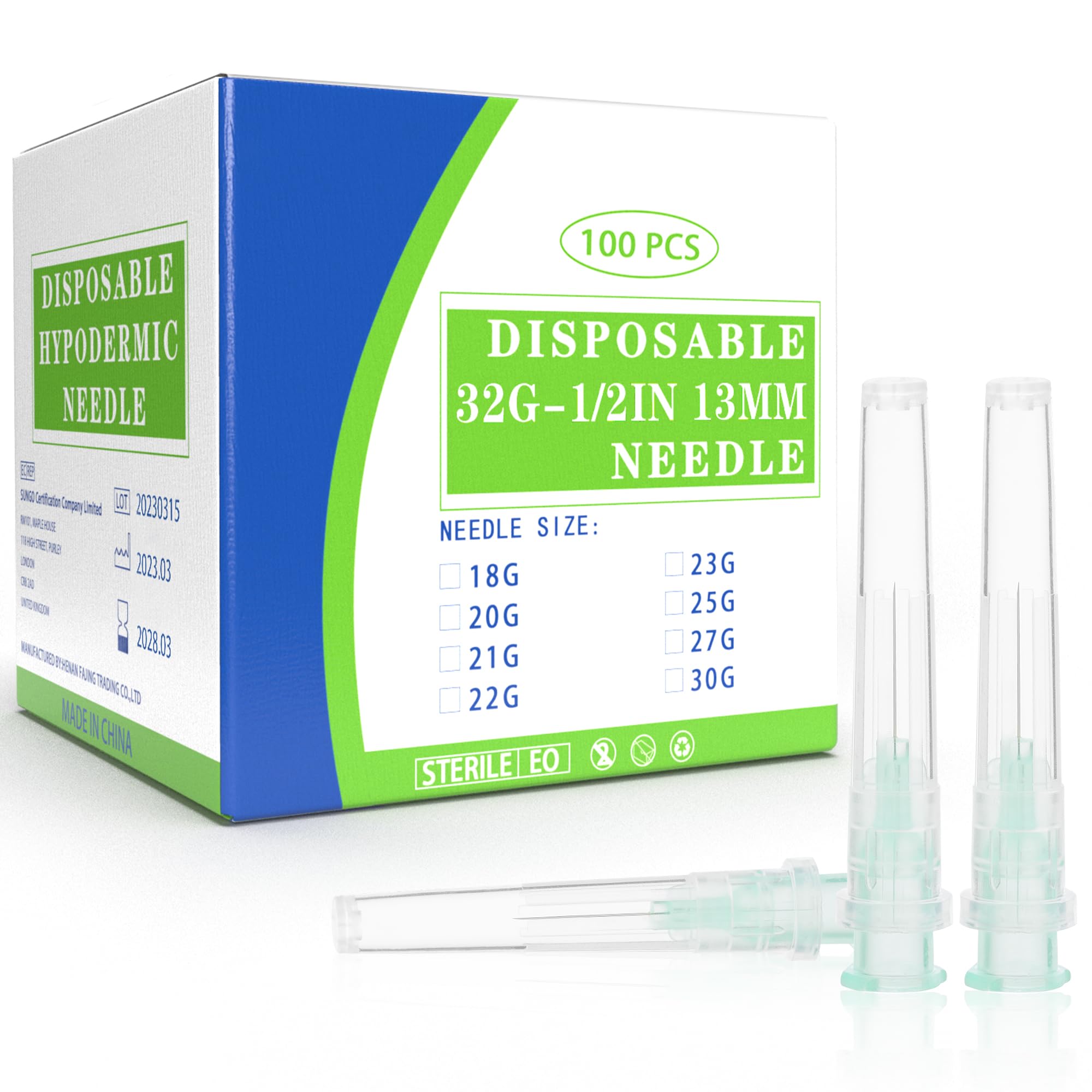 32Ga 5/32 Inch Luer Lock Needle Accessories with Cap for Scientific and Industrial, Individually Wrapped, 100 Pack — Amazon image 19