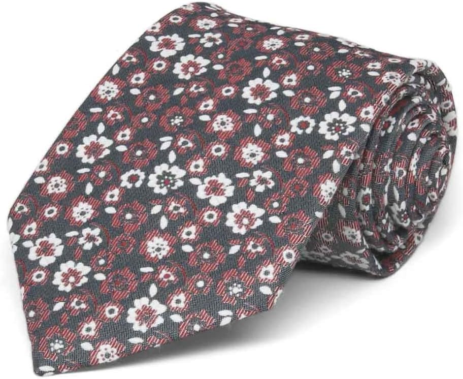 tiemart Regent Morris Neckwear Cotton/Silk Extra Long Necktie