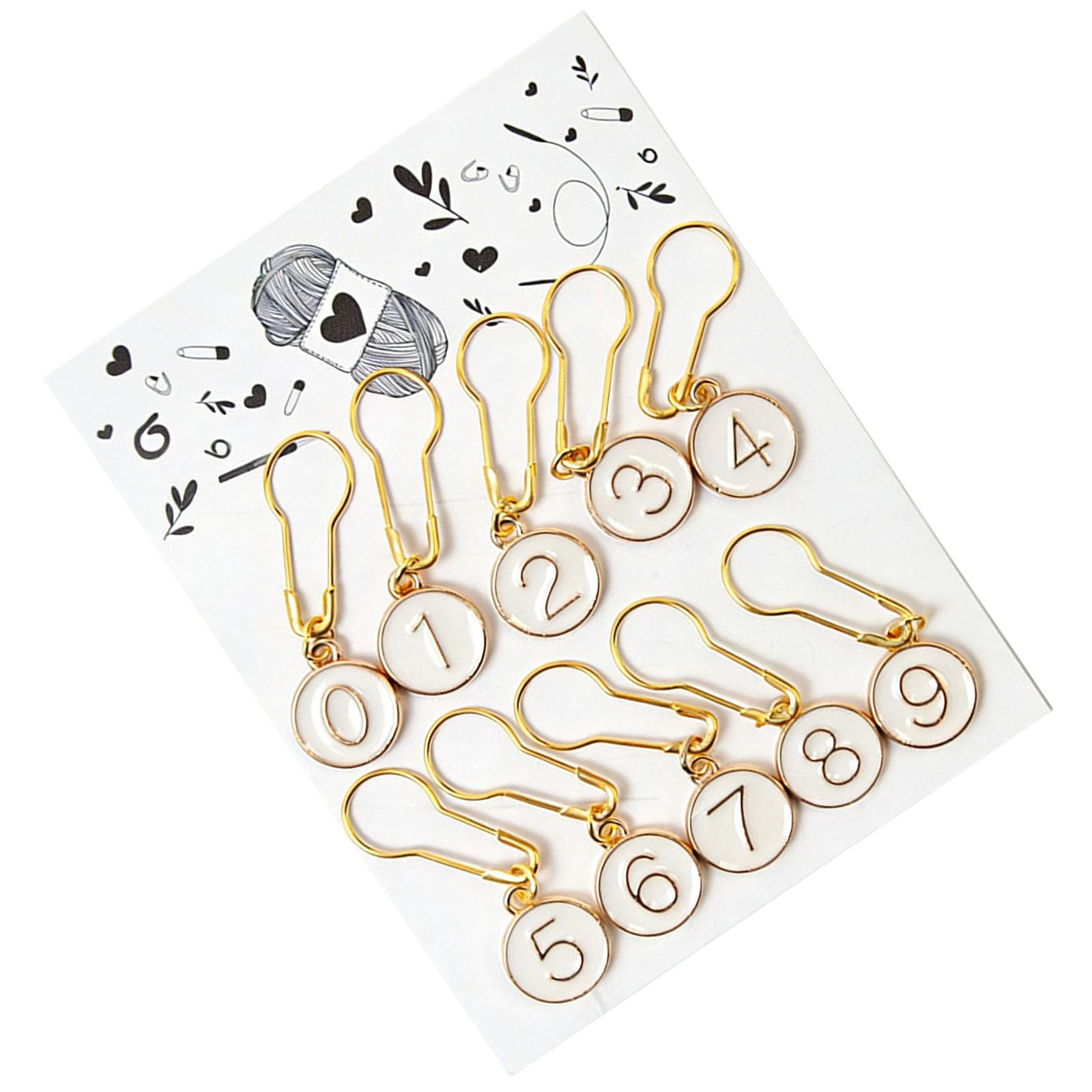 TFAOYS Iron Stitching Markers Pack of 10 for Knitting Crochet and Craft Enthusiasts Professional Knitting Equipment