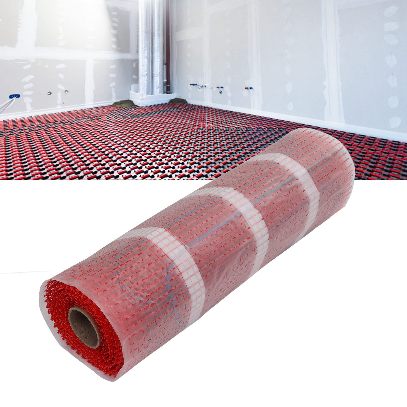 Cocoarm Tappetino Riscaldante per Pavimento Tappetino Termico Sottopavimento in PVC Radiante Elettrico 220 V con Termostato Ampia Copertura Tagliato per Adattarsi a Pavimenti in Piastrelle, Pietra,