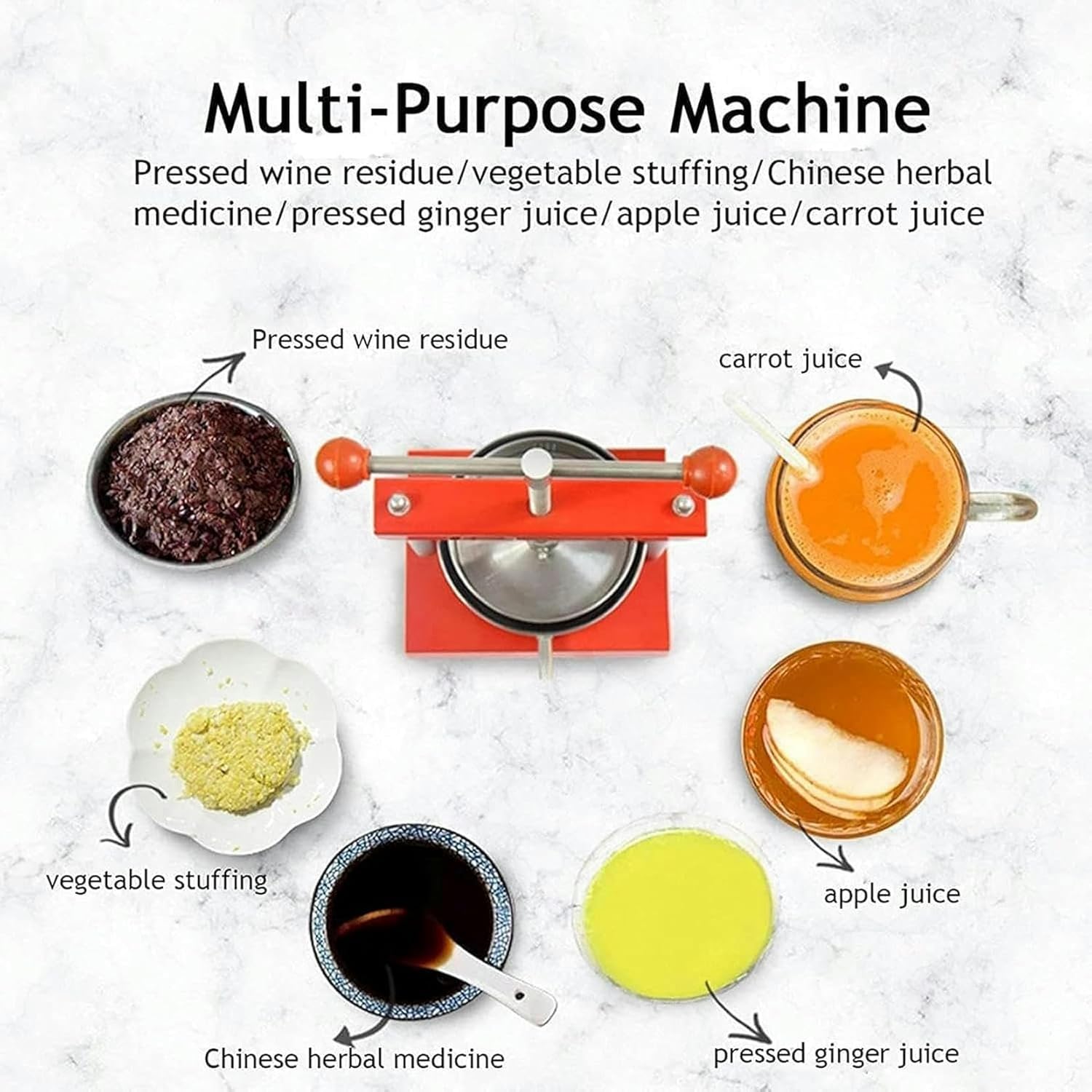 Fruit Press, Double Barrel Manual Wine, Home Stainless Steel Wine, Juice Manufacturing, Wine Manufacturing, Honey (3l)//