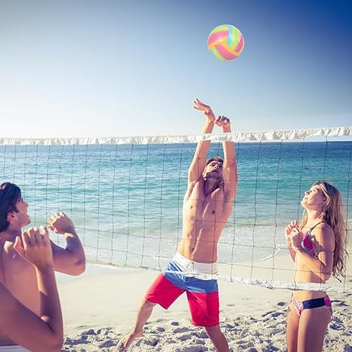 Miniatura 5 de Pelotas de voleibol suaves para interiores y exteriores para niños, jóvenes, adultos, ancianos, gimnasio, juegos de playa, jugar y entrenar (tamaño