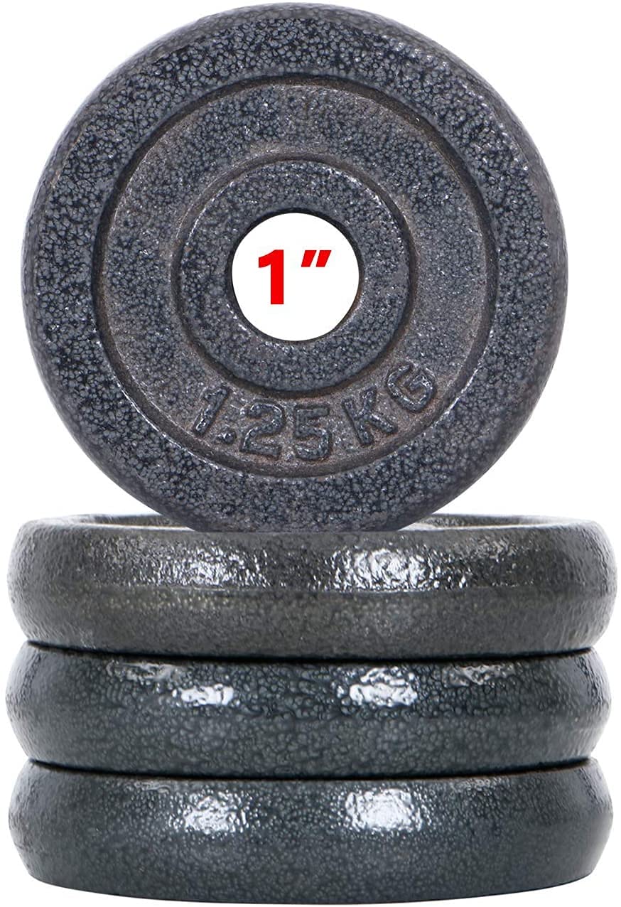 FITSY 1.25kg x 4 Standard Weight Plates for Home Gym 1 Inch Cast Iron