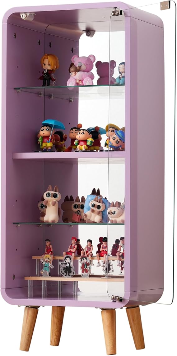 OSJ Figure Case, 4 Tiers, Adjustable Height, Width 14.2 x