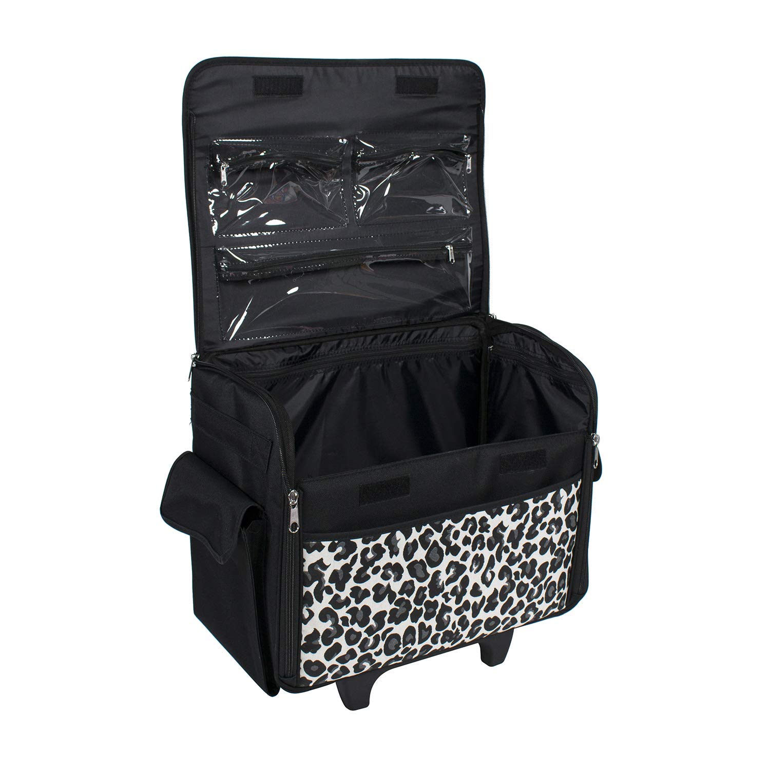 Everything Mary Borsa per macchina da cucire con stampa ghepardo, custodia per macchina da cucire compatibile con la maggior parte delle macchine da cucire Brother e Singer standard, borsa da cucito