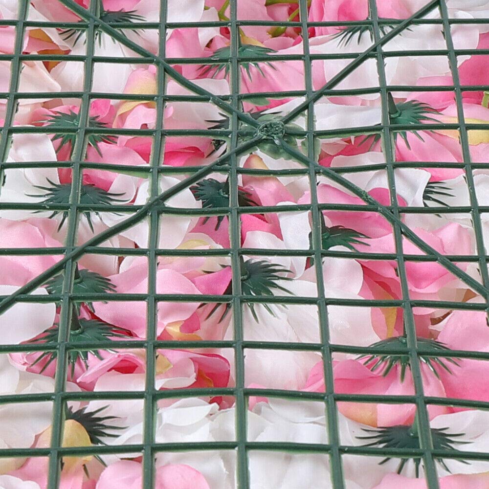 Futchoy 20 Stück Künstliche Blumen Wand Hochzeitsfest Veranstaltungsort Panels Dekor Blumen Wanddekoration Blumenwandpaneel, Brautparty, Ereignis, Babyzimmer, Kinderzimmer, Heimtextilien