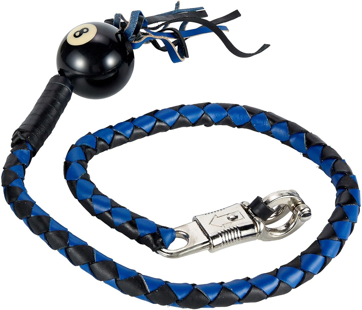 Biker Whip 42" Motorcycle Get Back Whip with ball, Handlebar Accessories for motorbike.