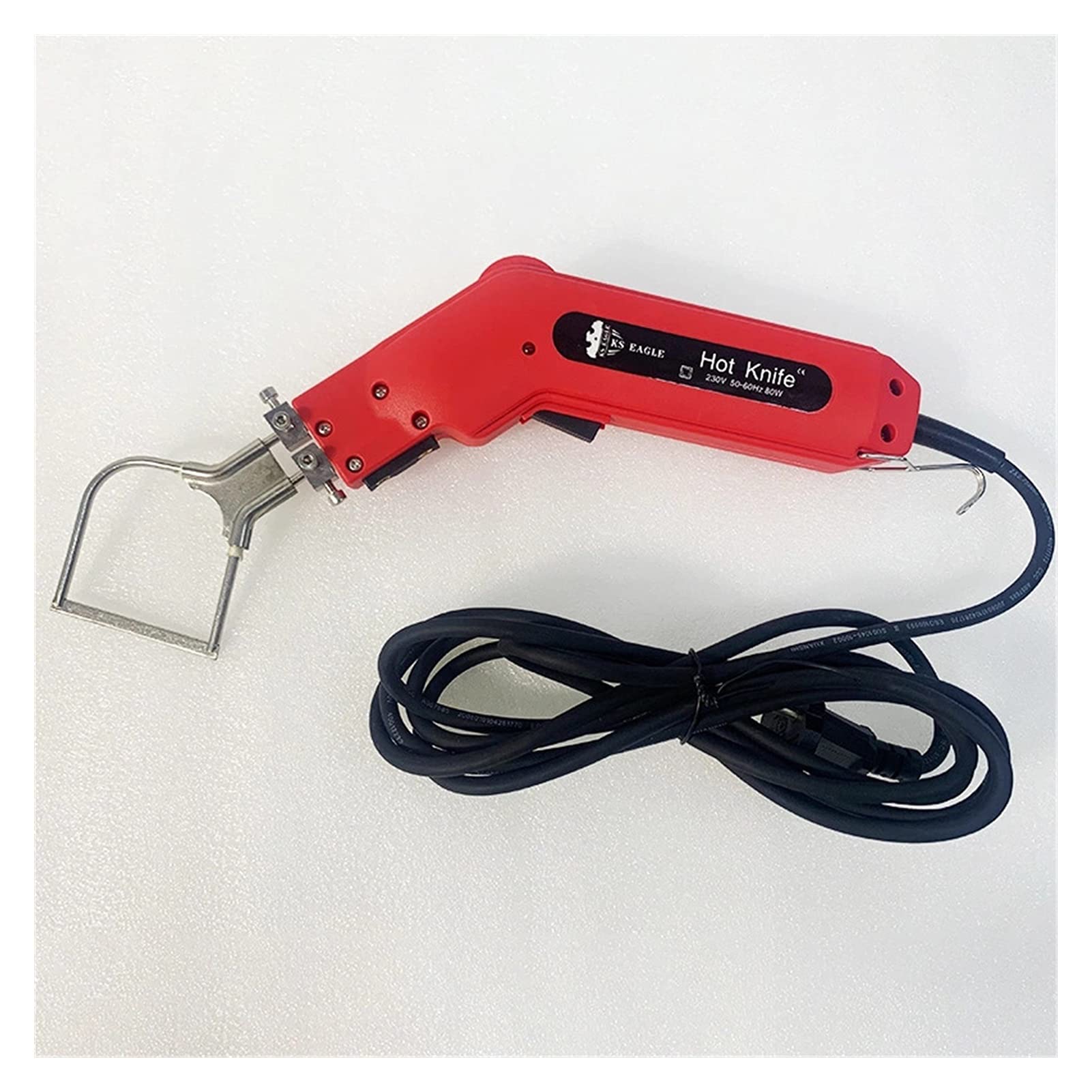 Przecinaki do drutu Hand Hold Heating Nóż Nóż Knife Hot Cutter Tkaniny Pianka Rope Elektryczne narzędzia do cięcia Ciepła nóż Nóż do styropianu, narzędzie do cięcia pianki (Color : RC80 RED B14)