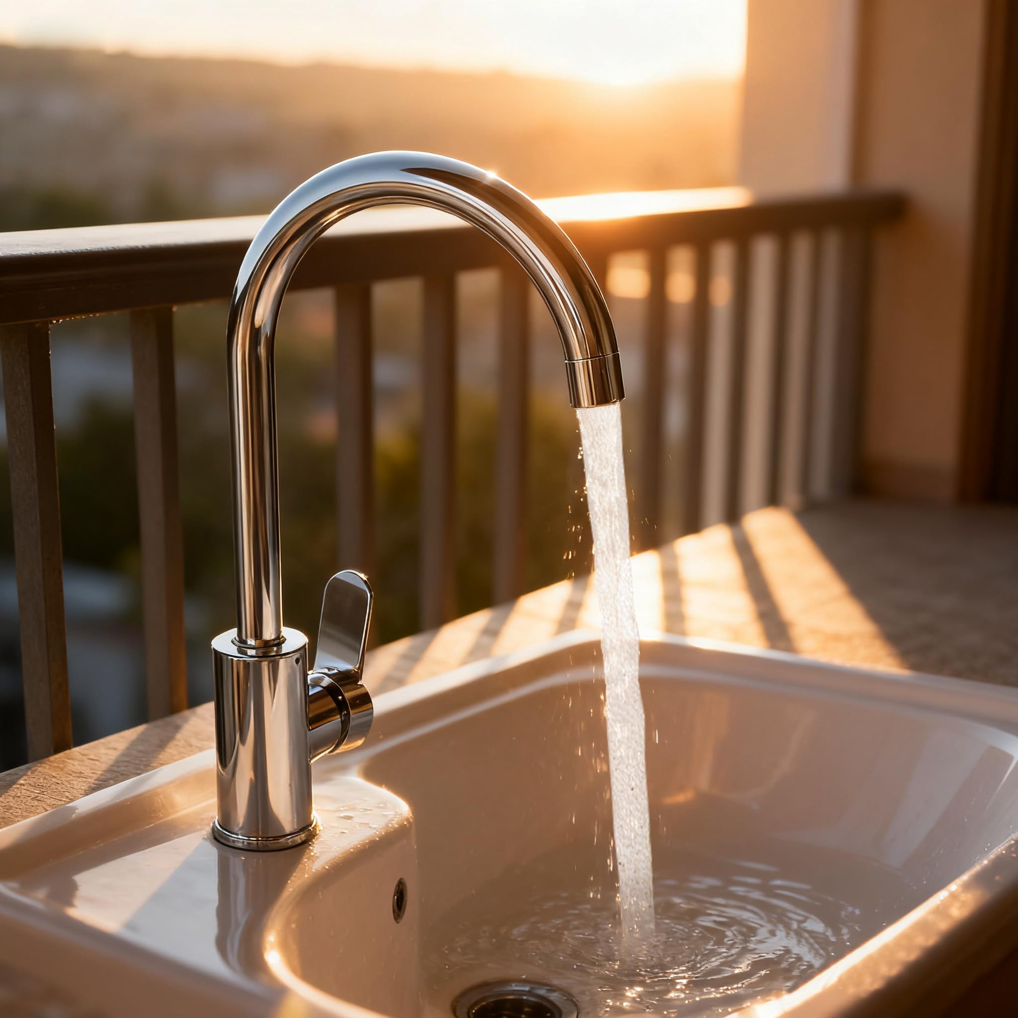 LZQ Wasserhahn Küche 360° drehbar, Armatur Küche aus Zinklegierung und Edelstahl, Hochdruck Mischbatterie für Spüle, Waschtischarmatur Bad, Küchenarmatur Wasserhahn Kompatibel