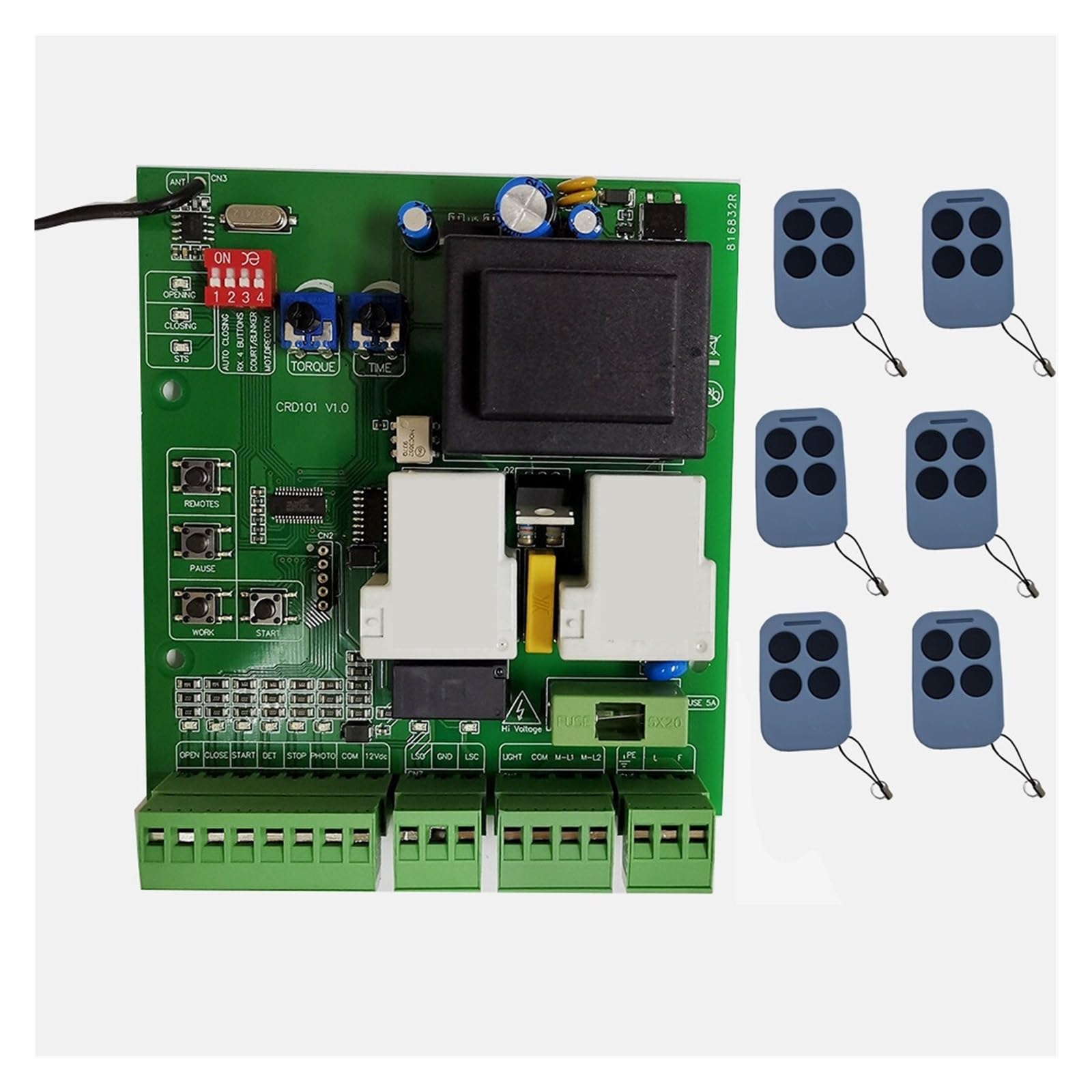 Elektrischer TüRöFfner, AC-Leiterplatte, Steuerkarte, Hauptplatine, Platte for Schiebetoröffnermotor(1 board with 2 key)