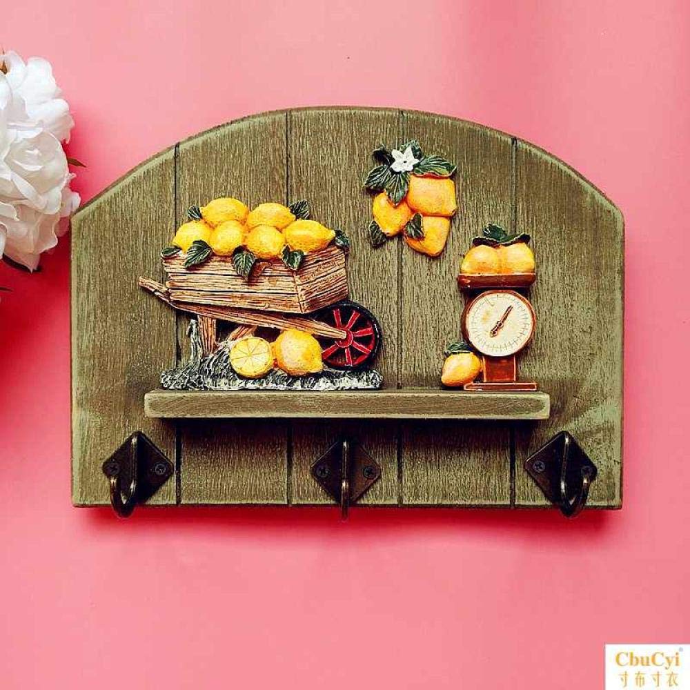 Crochet en bois noble pour décoration murale et suspension de clés