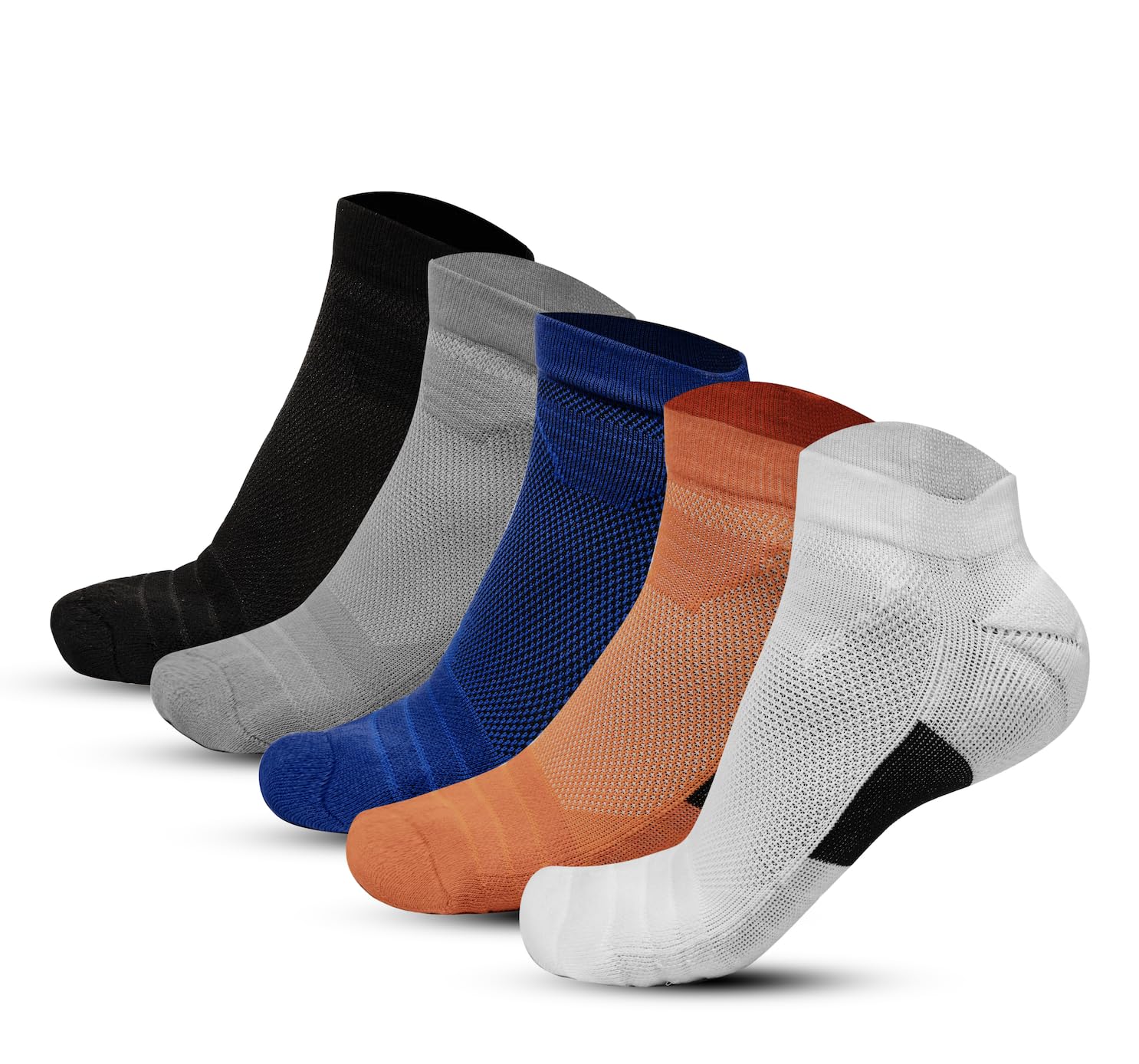 Endure Sports Socks for Men & Women | Cushioned Athletic Crew Socks | Breathable Fabric | Moisture Absorbing | Badminton, Running, Gym & Indoor Training-image-36