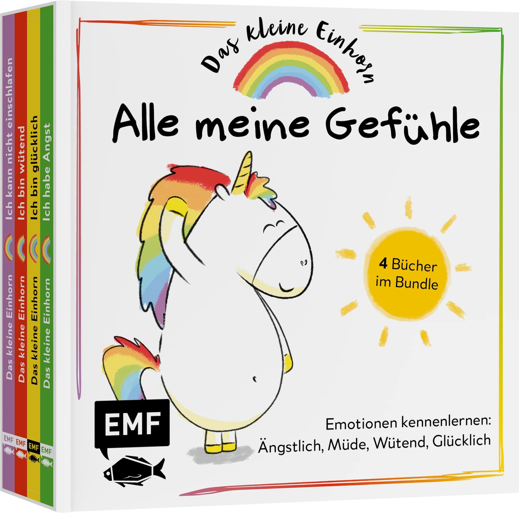 Alle meine Gefühle - Emotionen kennenlernen mit dem kleinen Einhorn: 4 Bücher im Bundle: Ängstlich, Müde, Wütend, Glücklich