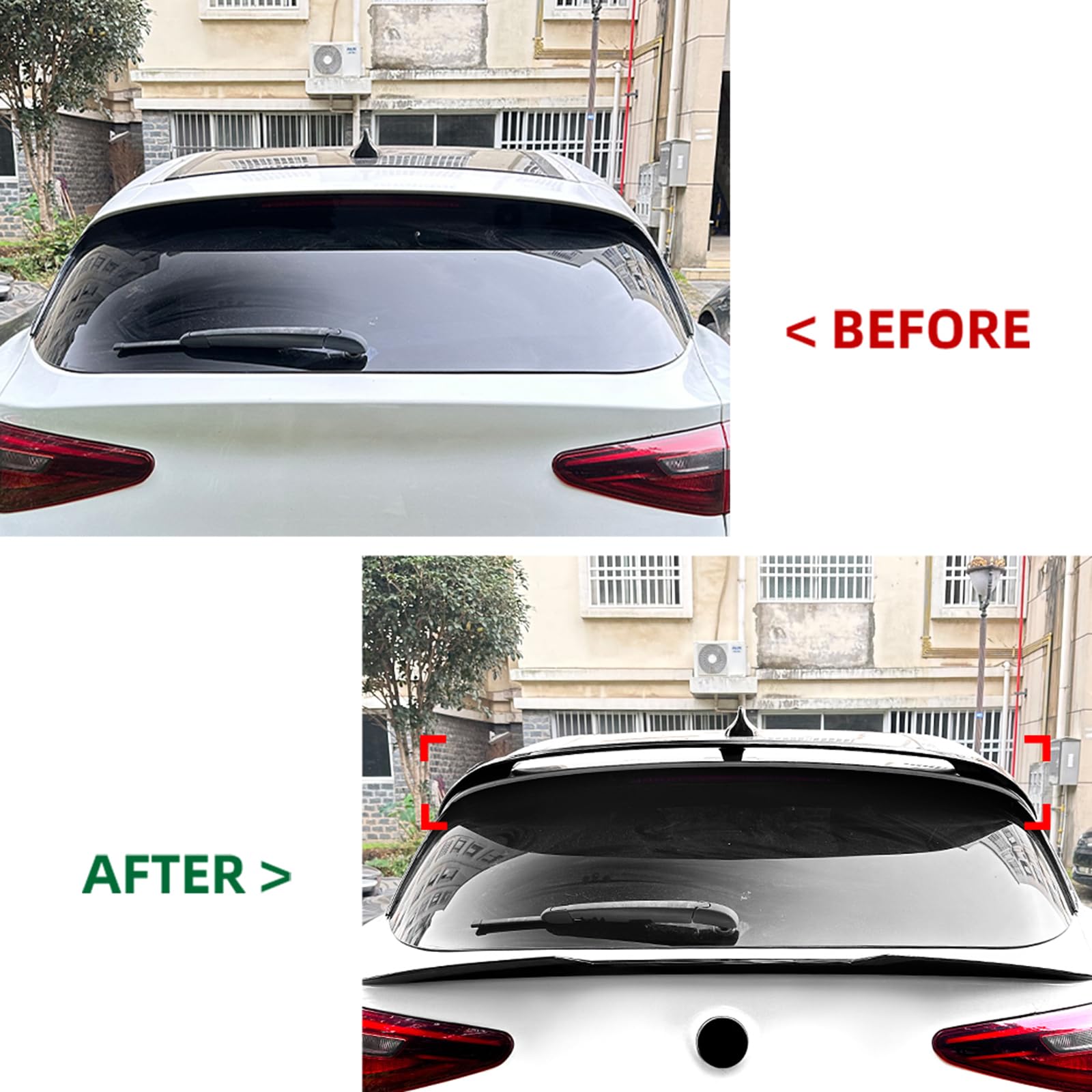 Spoiler posteriore per tettuccio per Alfa Romeo Stelvio 2018-2024