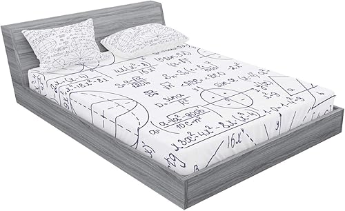Miniatura 203 de Ambesonne Juego de sábanas bajeras y fundas de almohada occidentales, sombrero de vaquero con temática del salvaje oeste y cuerda de ganadería vieja