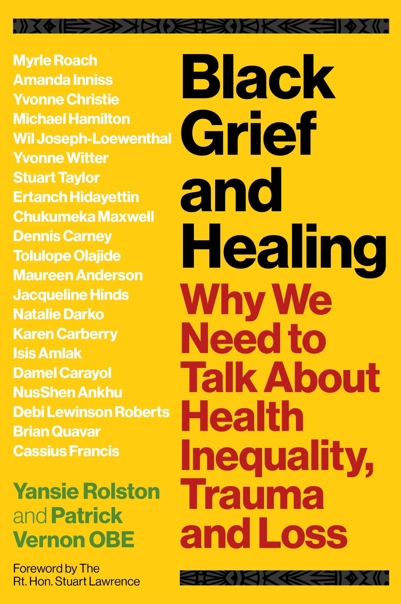 We Can't Grieve: Talking About Black Grief, Tra. Rolston, Vernon**