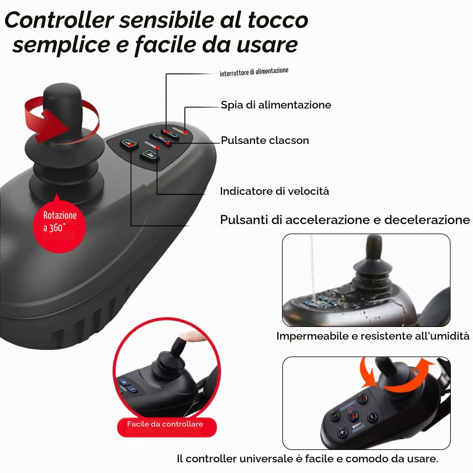 Sedia a rotelle elettrica cingolata telecomandata per salire scale, leggera e pieghevole con commutazione a un clic, supporta 396 lb. Adatta per anziani, viaggi e uso quotidiano.