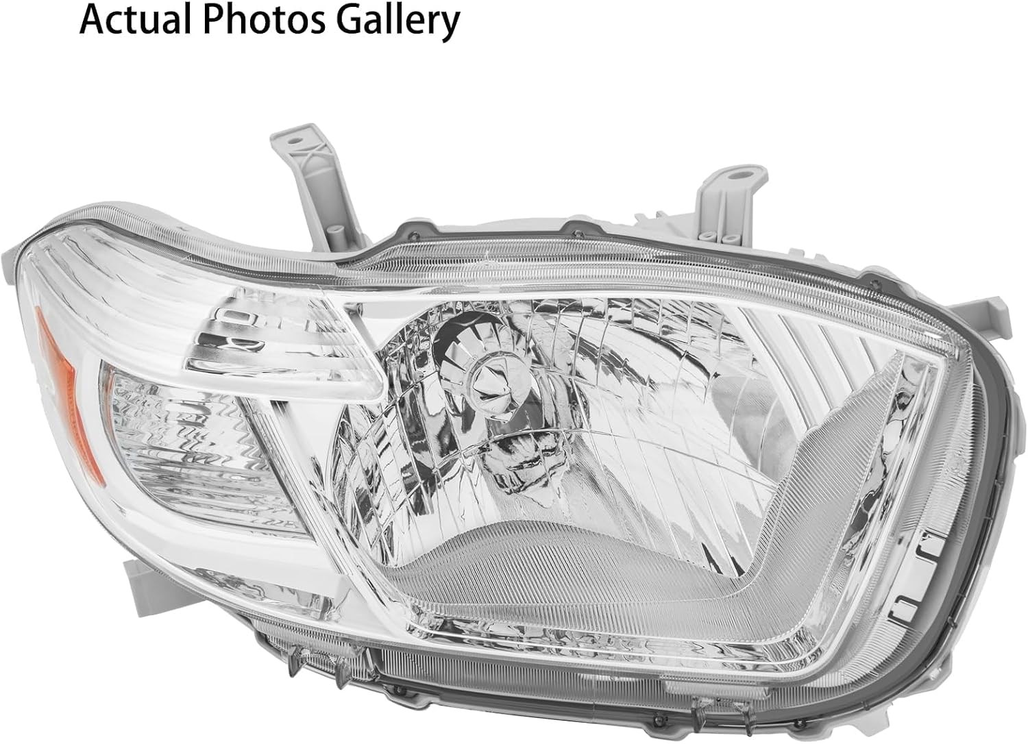 Headlight Assembly For 2008-2010 Toyota Highlander Headlamp Chrome Housing