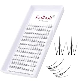 Lash Clusters Bottom Lashes DIY Lash Extensions 144pcs Individual Lashes Black Cluster Lashes Faux Mink Cluster Eyelash Extensions Manga Soft Lightweight Eyelash Extension Kit (Bottom-JX10)