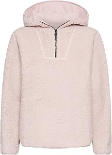 camel active Damen Kapuzenpullover aus Teddyfleece