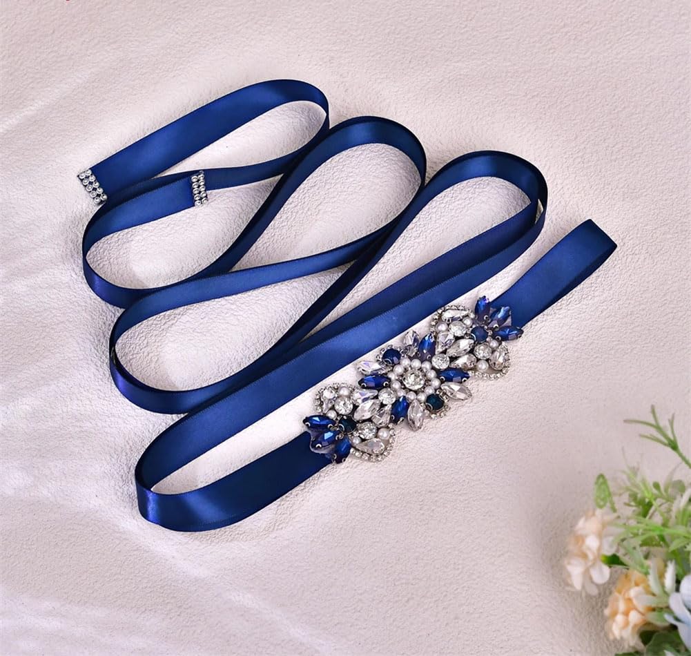 Cinturón de boda con perlas de diamantes de imitación, accesorios de decoración de disfraces, banda de novia