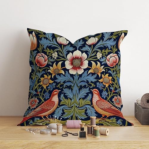 Vista 162 de ArogGeld Chinoiserie - Fundas de almohada escénicas asiáticas, estilo asiático, funda de almohada azul y verde Kelly, funda de cojín para decoración