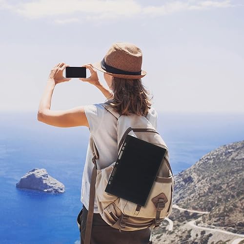 Miniatura 5 de Lixada Cargador de panel solar puerto USB portátil de alta potencia en forma de papel monocristalino de silicona de 10 W, cargador de panel solar