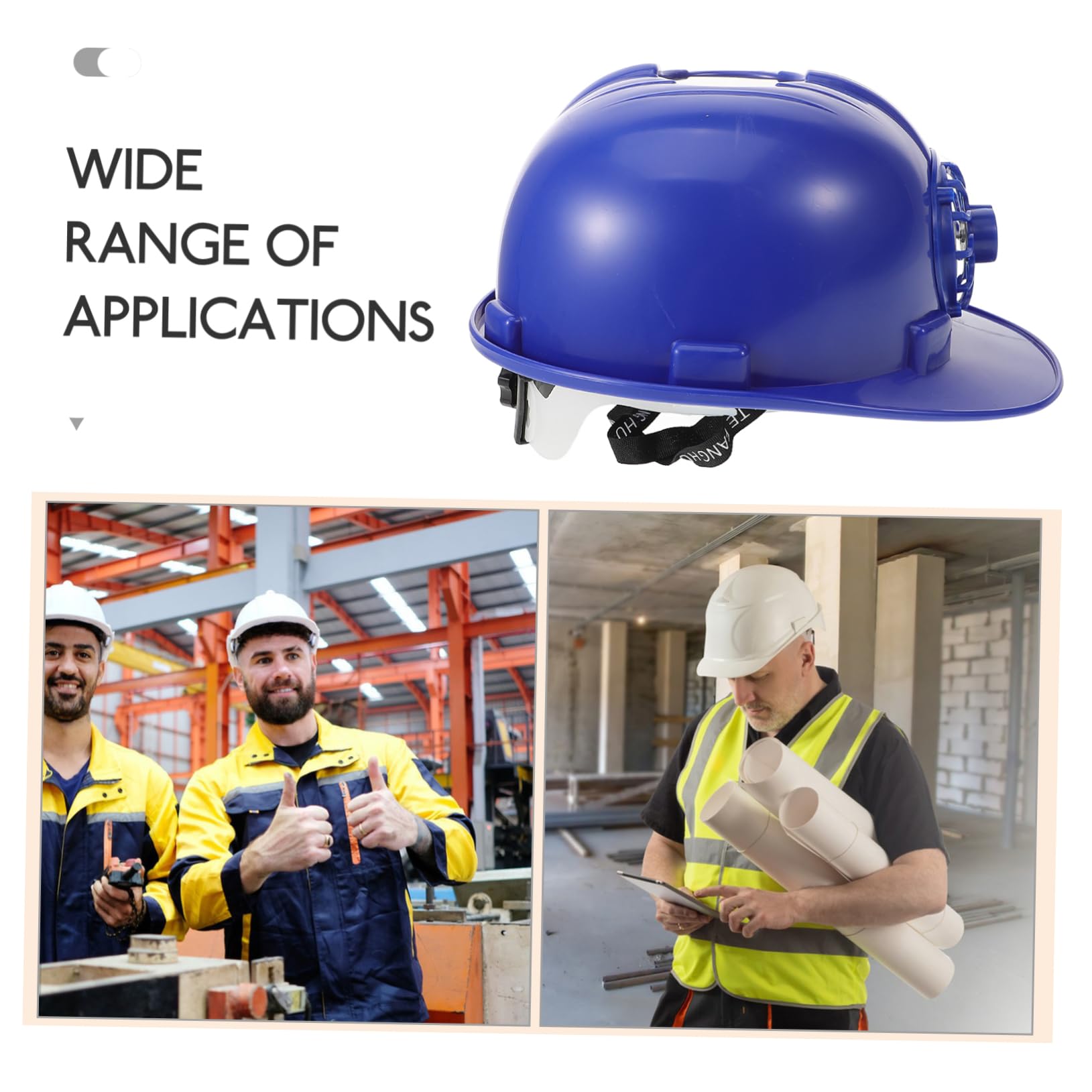 VILLCASE Casco di sicurezza dei ventilatori cappello da sole casco di sicurezza solare riflessivo cappello solare giallo Cappello da operaio edile cappello da lavoro plastica rosso