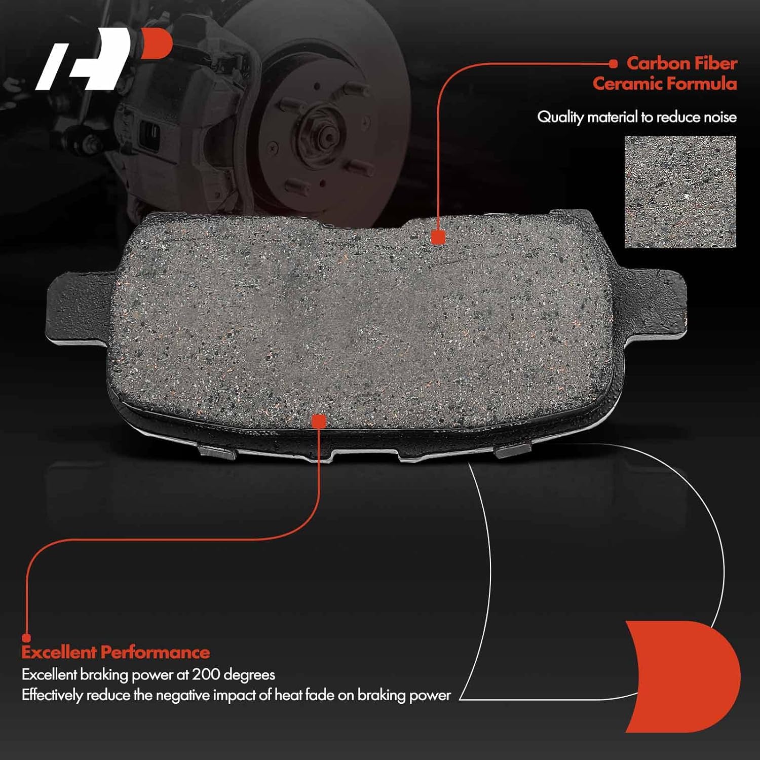 A-Premium 10.63 inch(270 mm) Rear Drilled and Slotted Disc Brake Rotors + Ceramic Pads Kit Compatible with Chevy, Buick and Pontiac Models- Allure 05-08, LaCrosse 05-09, Impala 11-13, Grand Prix 04-08