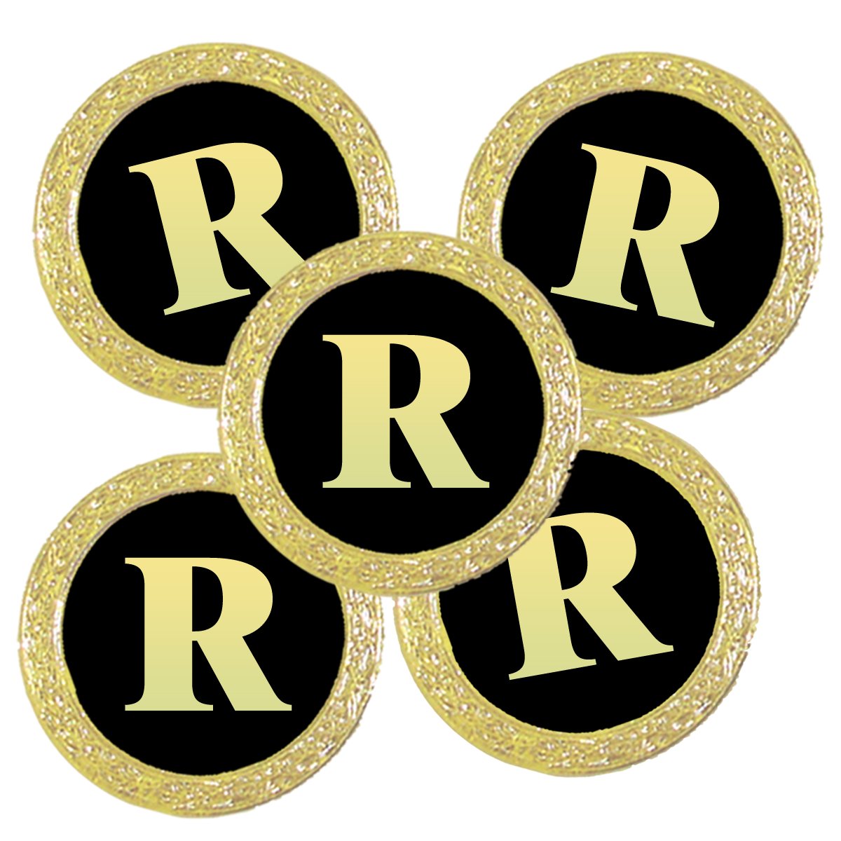 Best Impressions Personalised Golf Ball Markers with Initial (R)