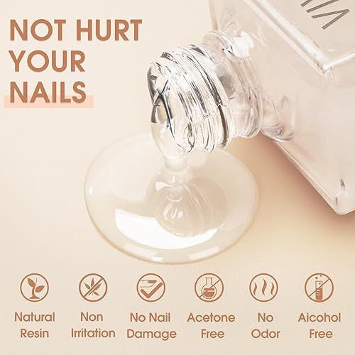 Miniatura 7 de Removedor de esmalte de uñas de gel, 1.36 onzas1.4 fl oz, removedor de esmalte de uñas de gel mágico en 3-5 minutos, removedor de gel, eliminación