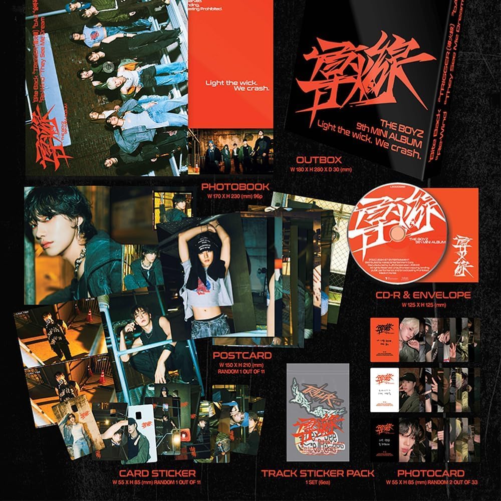 Amazon.com: THE BOYZ TRIGGER 導火線 9th Mini Album Standard Ver