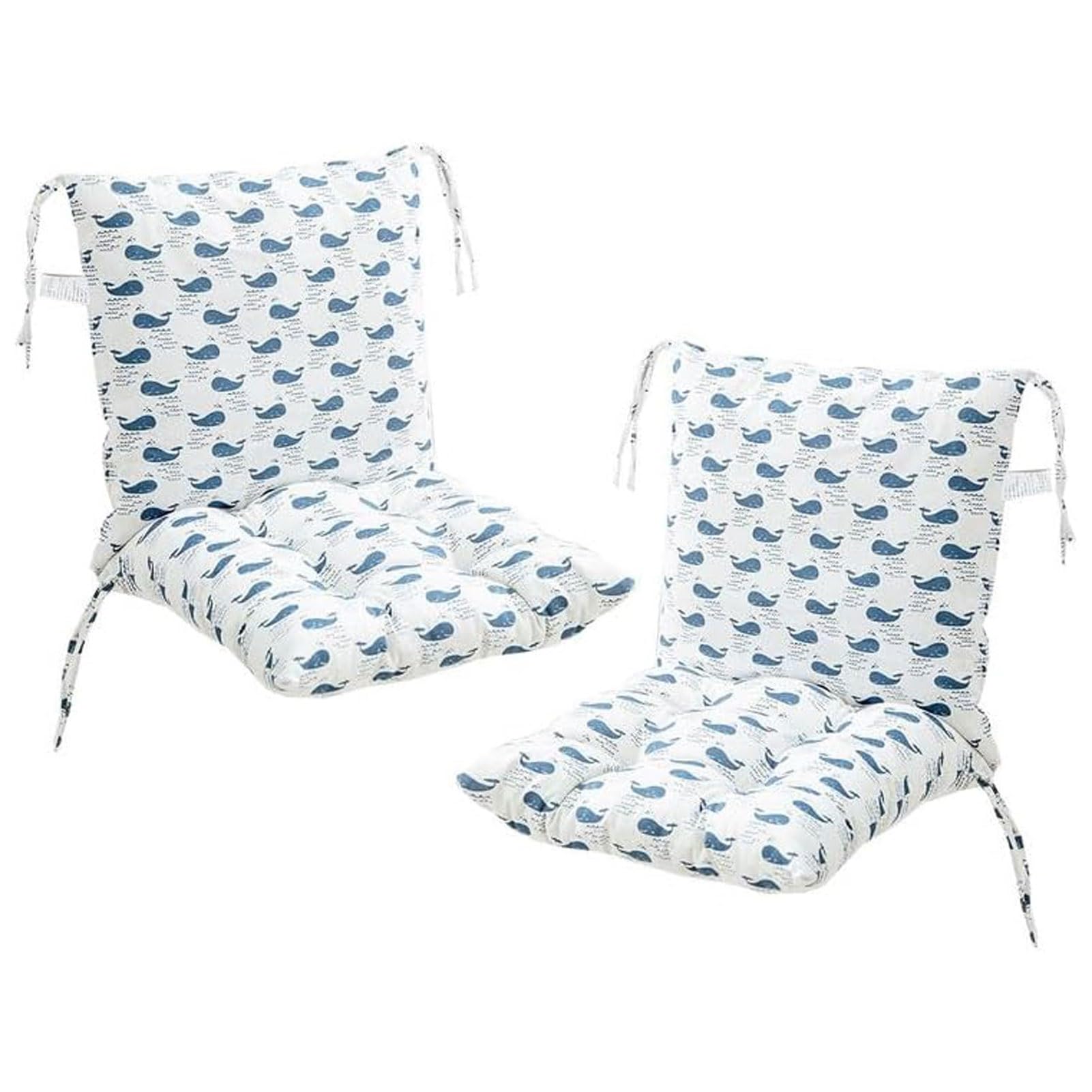 Set Of 2 Garden Chair Cushions With Back Cushion 40 X 80 X 7cm High Back Cushion Chair Cushion For Outdoors And Indoors โ image 1