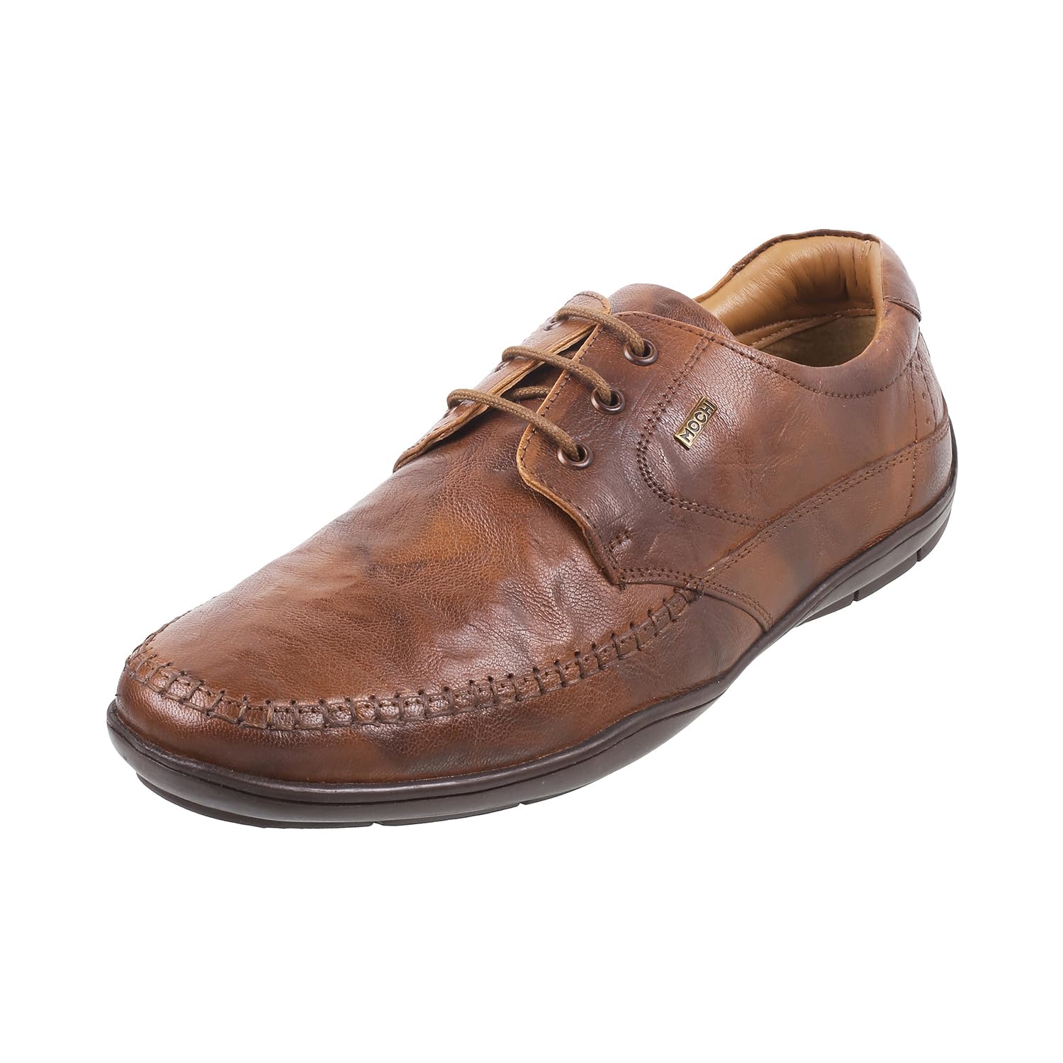 Mochi Men Leather Lace-up Casual Shoes UK/7 EU/41 (71-151) Tan (B0D5BRJDZ7) Amazon Price History, Amazon Price Tracker