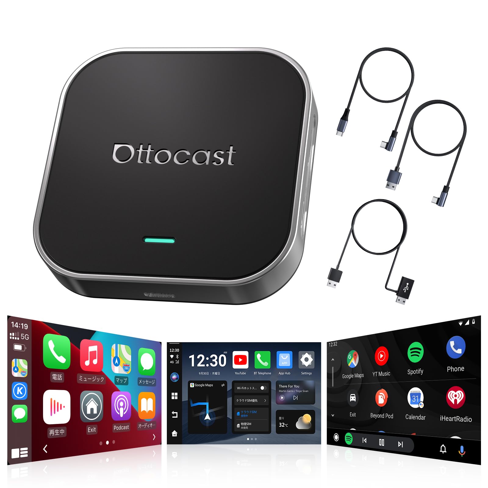 新品）OTTOCAST OttoAibox E2 CarPlay Aiボックス OttoAibox E2 CarPlay AI Box