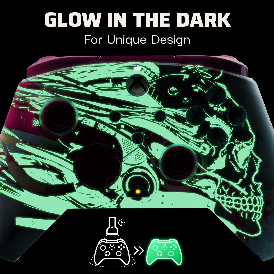 PDP Xbox REMATCH GLOW Wired controller ANDROID DREAMS
