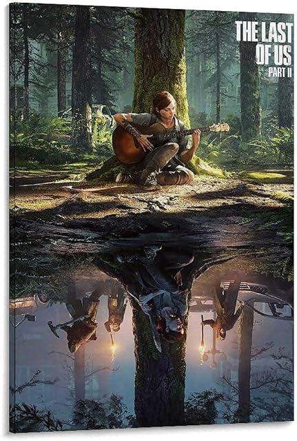 TOUKUI Poster Ellie The Last of US 2 Canvas Art Poster and Wall Art Picture Print Modern Family Room Decor Poster 16 x 24 Inches (40 x 60 cm)