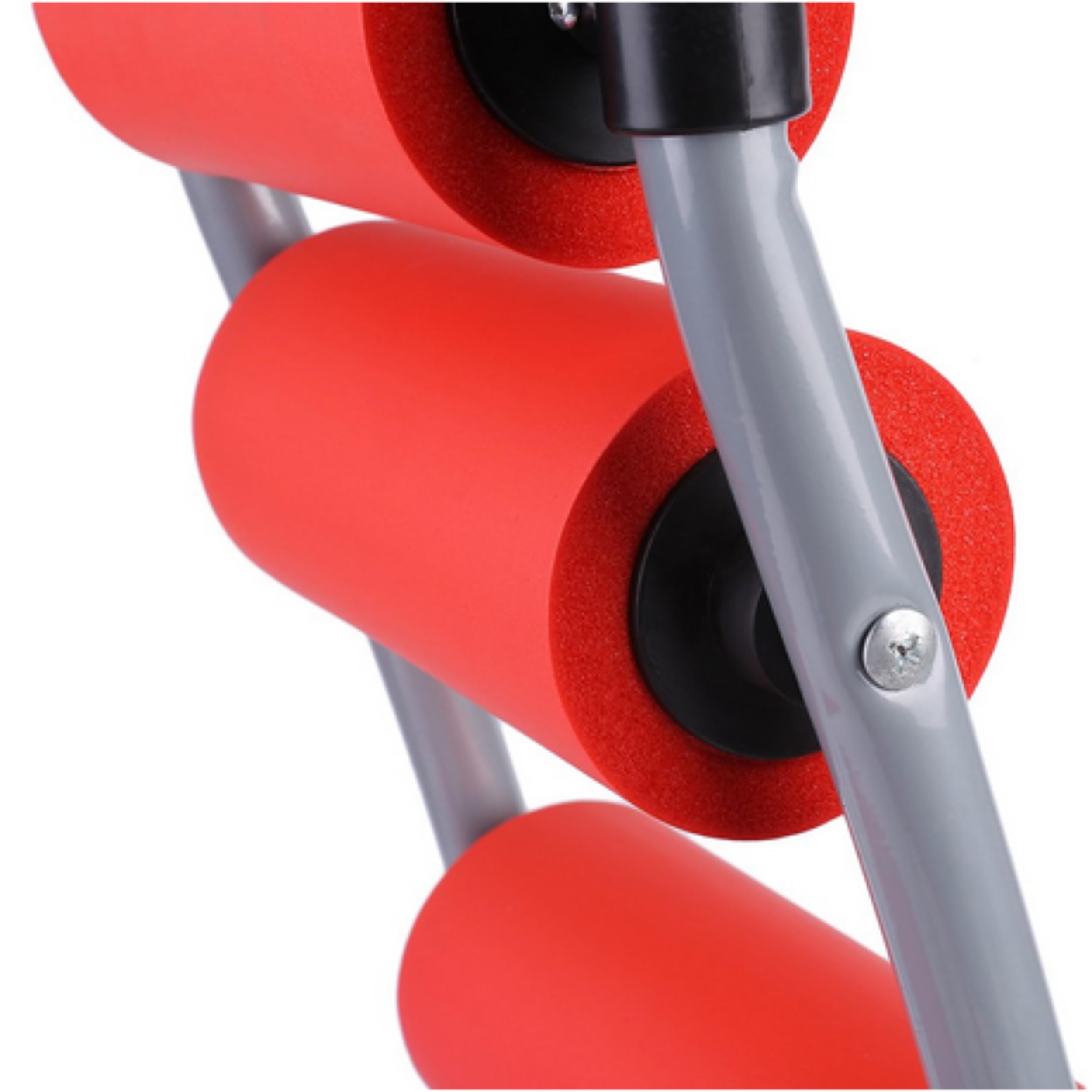 PARENCE.- máquina de fuerza abdominal – asiento giratorio, equipo de fitness en casa para abdomen, cintura, brazos y muslos – varios ejercicios, 3 niveles de resistencia, reposacabezas cómodo