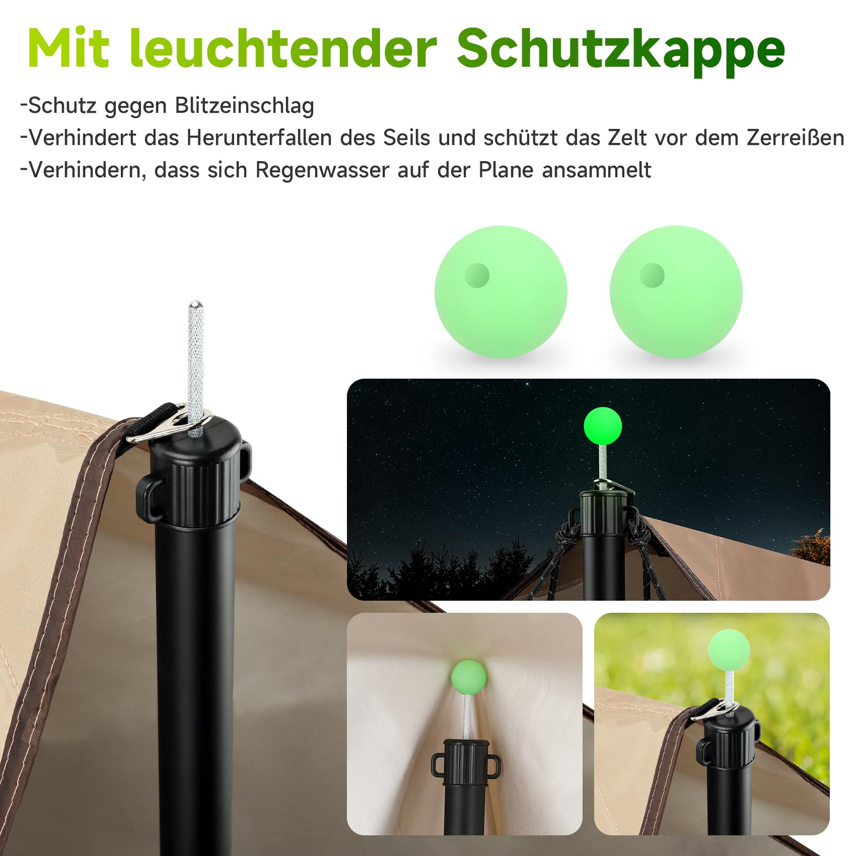 KOMCLUB Zeltstange Teleskop, Snap Set Aluminium Zeltstange 247cm, Verstellbare Ultraleicht-Planenstange Teleskop-Stützstange für Vorzelte, Zelte, Campingplanen