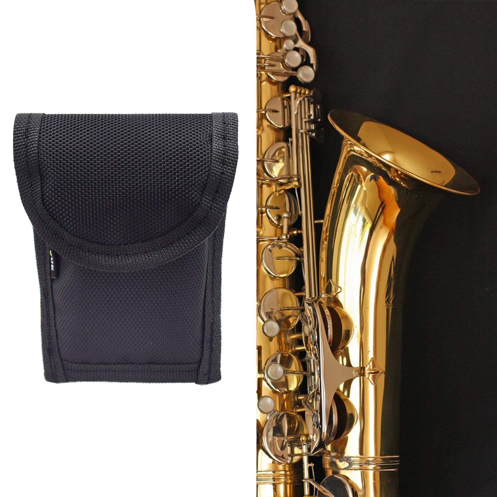 MagiDeal Pochette pour embouchure, étui pour instrument, sac de rangement compact, étui de transport, support pour matériel de musique absorbant les chocs, S