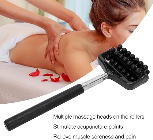 Miniatura 4 de Herramienta de masaje práctica Masajeador de rodillo de masaje de espalda masajeador de rodillos telescópicos, herramientas de masaje de masajeador