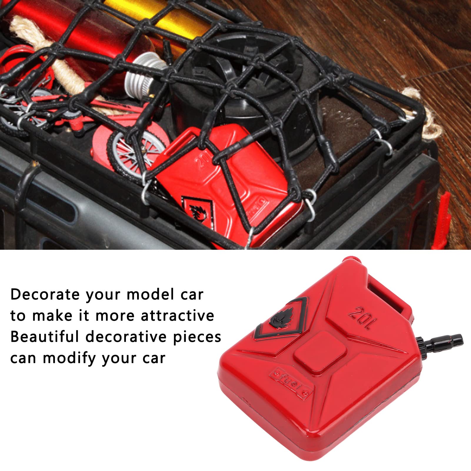 2Pcs RC Metal Simulation Mini Fuel Tanks Oil Tank for Axial SCX10 90046 1/10 Climbing Car RC Crawler Decoration Upgrades