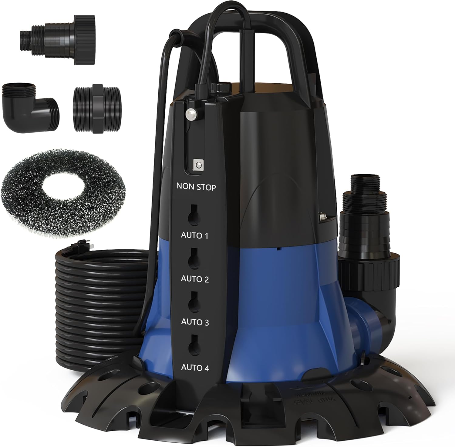 Cofiyard 1/2 HP Automatic Pool Cover Pump, 3148 GPH Submersible Water Pump for Pool Draining, Manual/Auto Pump with Adjustable Sensor for Above/In-Ground Pools, Hot Tubs, Basement Flooding, 25ft Cord
