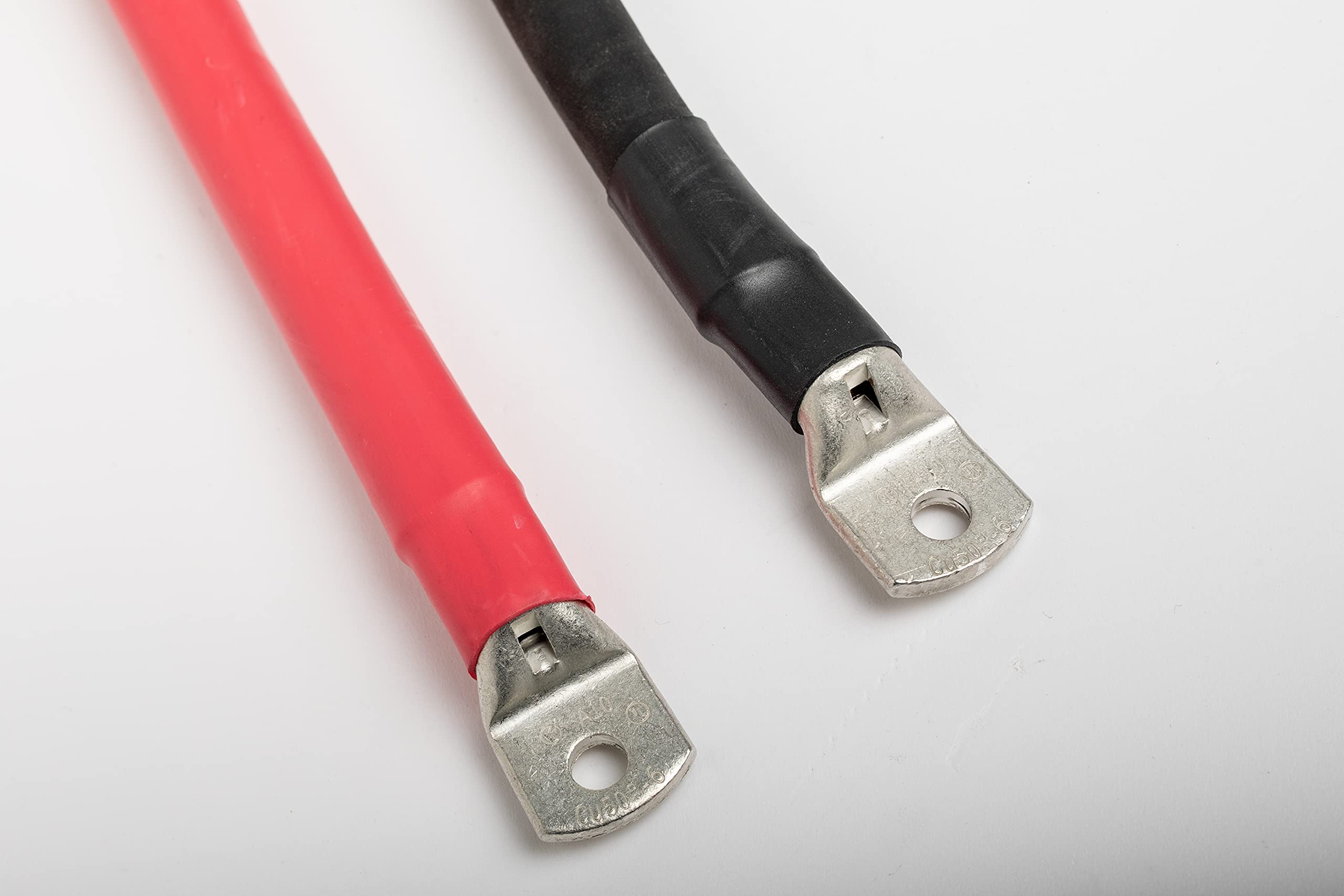 Master U-Power Cable Bateria 50mm² de Cobre 1,5m de Largo Cable Positivo + Negativo con Terminal de Ojo 10mm², Negro + Rojo